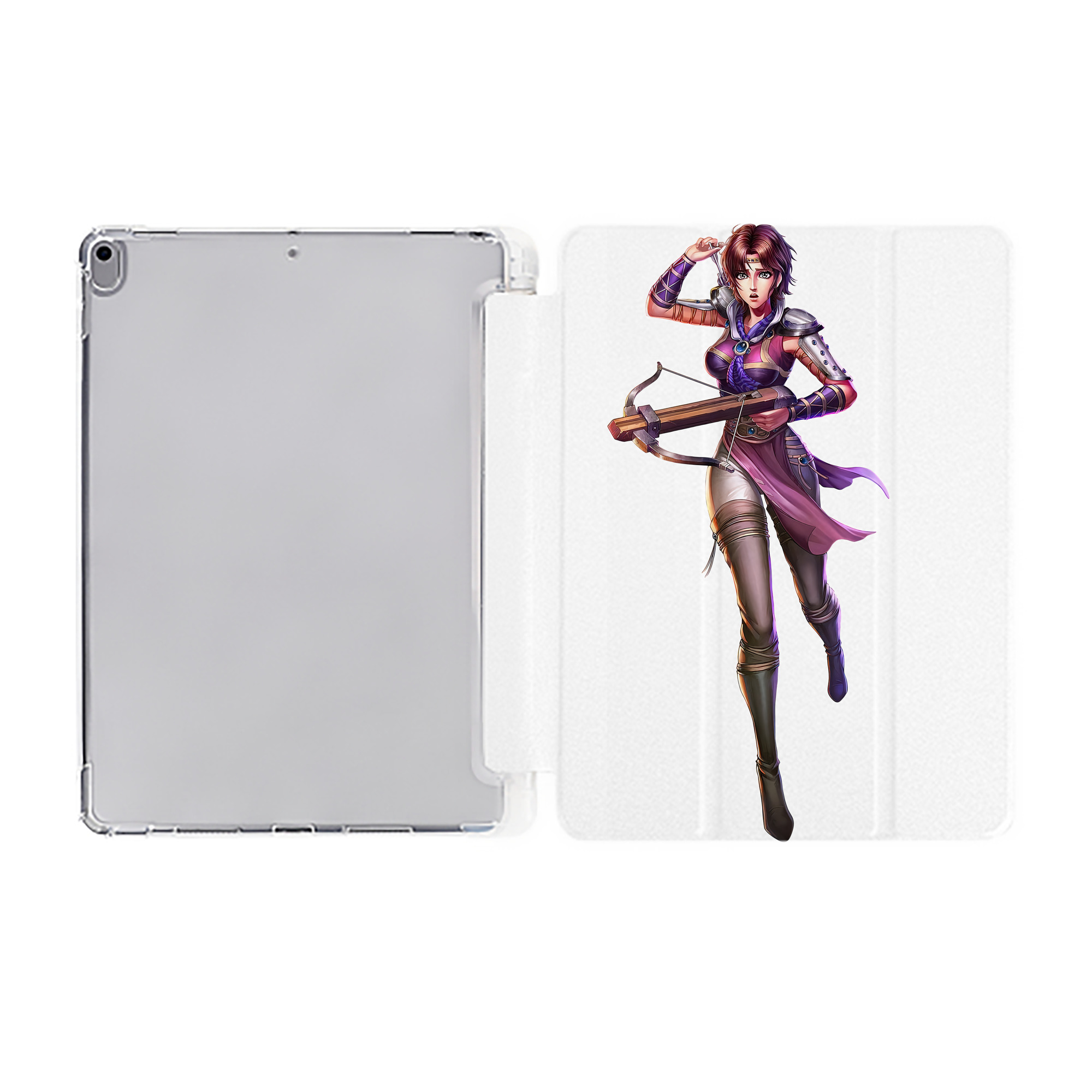 （画像用） 北斗の拳 Fist of the North Star IPad ケース ペン収納付き 三つ折りスタンド PUレザー×シリコン 対応機種9.5/10.5/10.9インチ